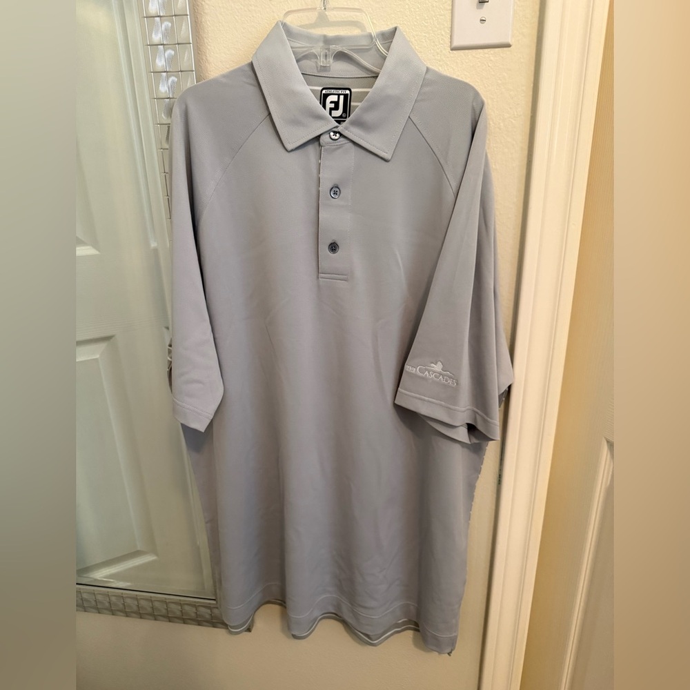 FootJoy Light Gray Men's Golf Polo - XXL